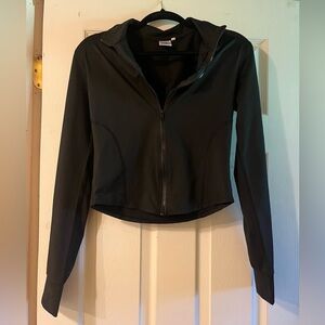 Cropped Workout Zip Up
